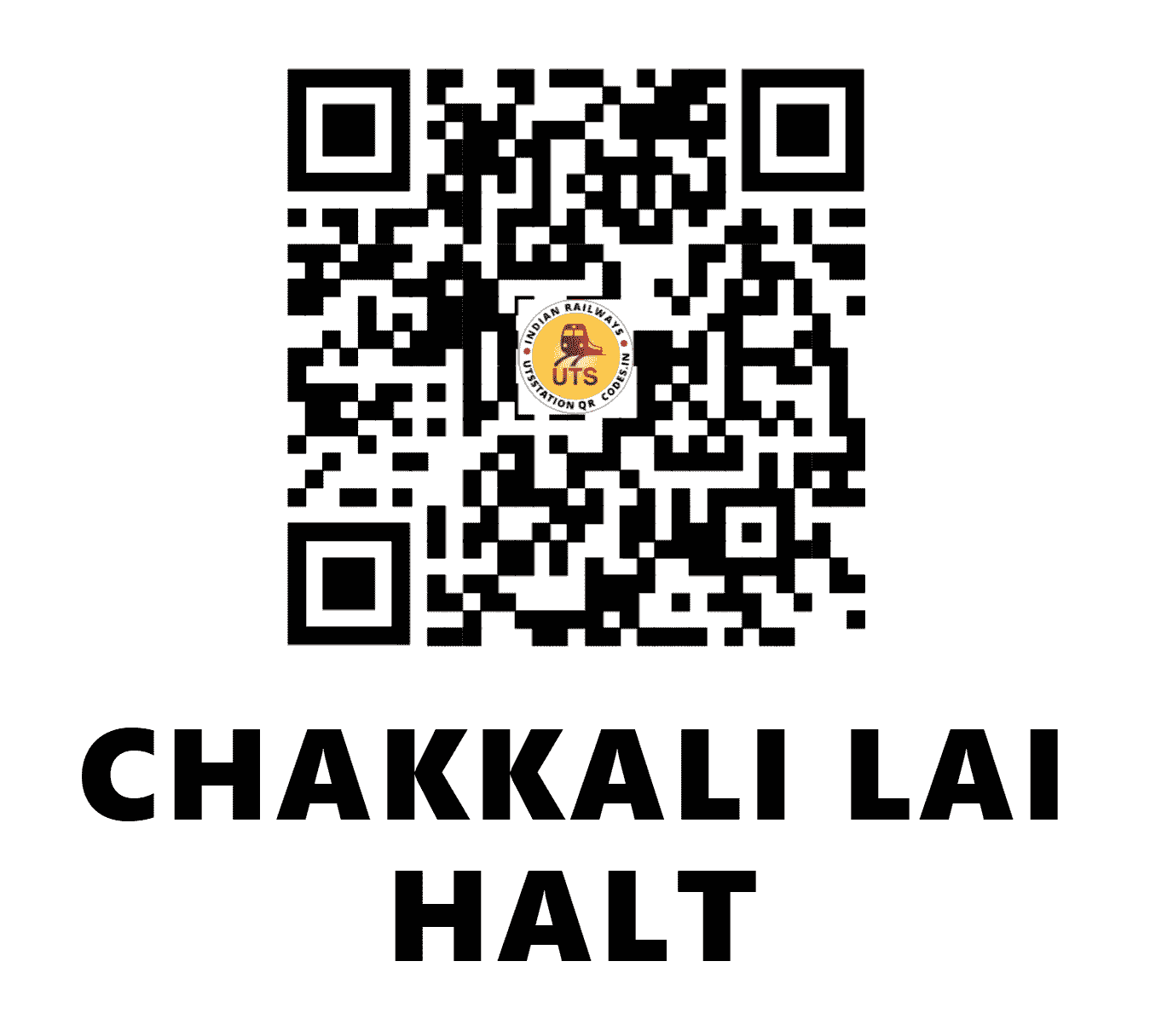 UTS QR Code for CHAKKALI LAI HALT - CKLT - NR (UTTAR PRADESH)